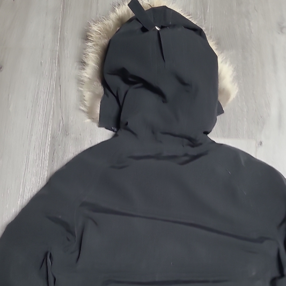Canada Goose Black Jacket with Fur Hood - Picture 9 of 16